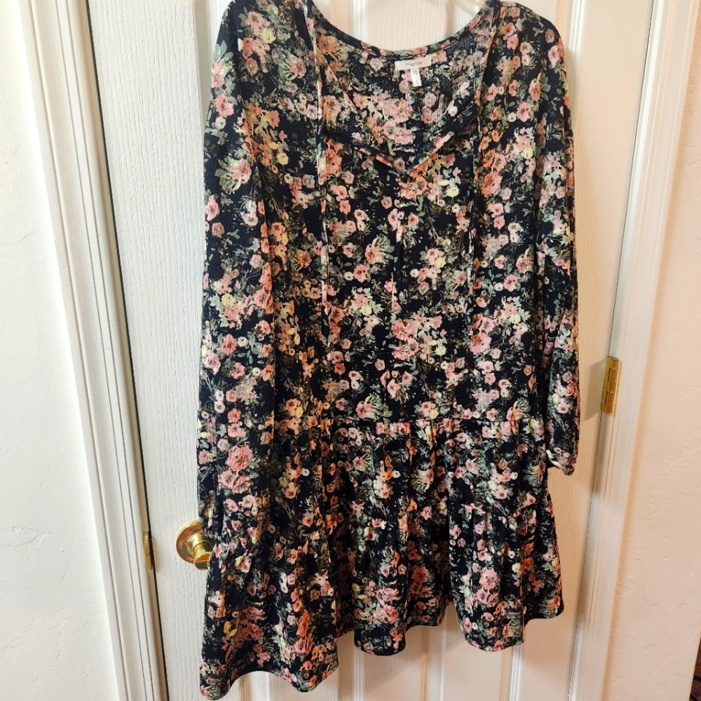 Maurices Floral Long Sleeve Dress